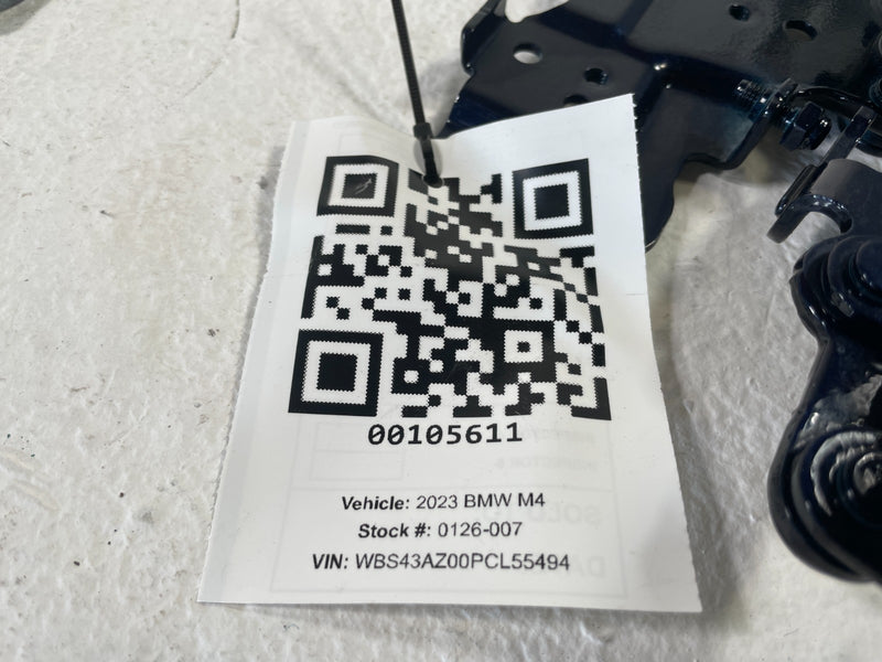 Load image into Gallery viewer, 19-25 BMW G82 M4 M440i 330i FRONT LH & RH HOOD BONNET HINGE PAIR BLUE # 105611