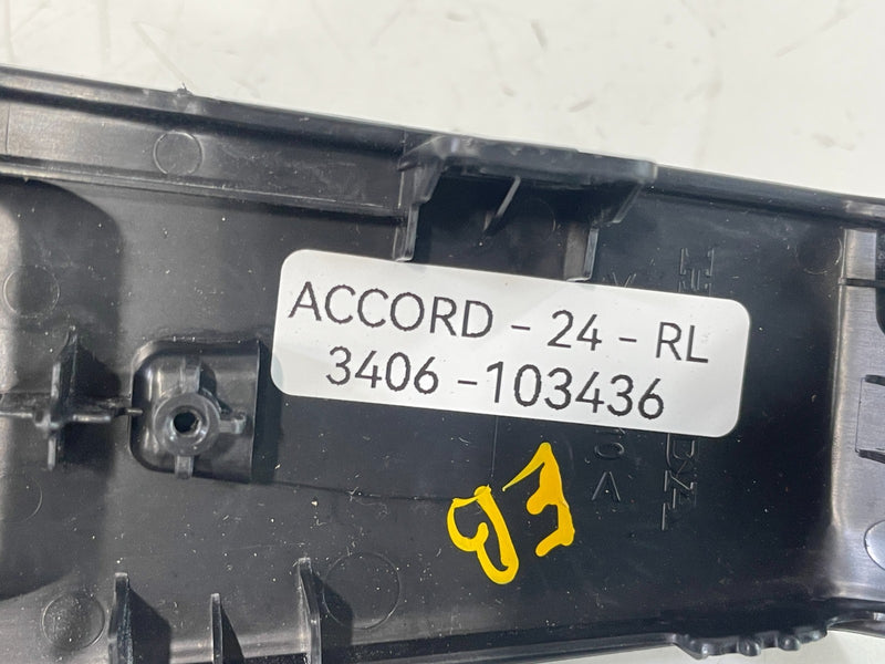 Load image into Gallery viewer, 23-25 HONDA ACCORD REAR LEFT DRIVER SIDE DOOR WINDOW SWITCH BEZEL TRIM # 103436