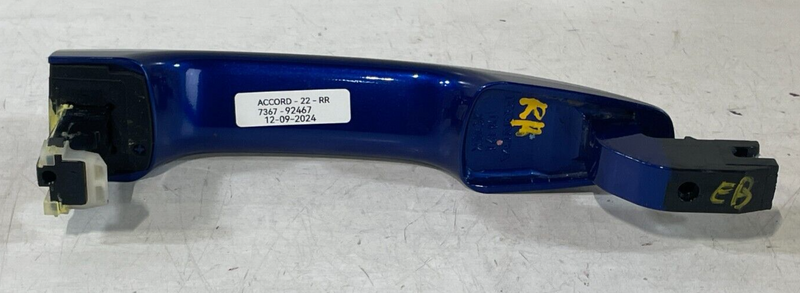 Load image into Gallery viewer, 18-22 HONDA ACCORD REAR RIGHT SIDE OUTER EXTERIOR DOOR HANDLE BLUE B575P # 92467