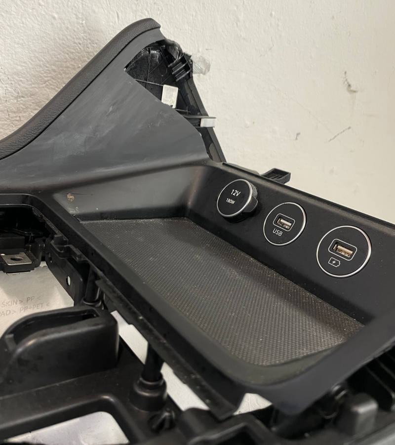Load image into Gallery viewer, 2019-2025 GENESIS G70 CENTER CONSOLE TRIM BEZEL COVER PANEL BLACK # 104349
