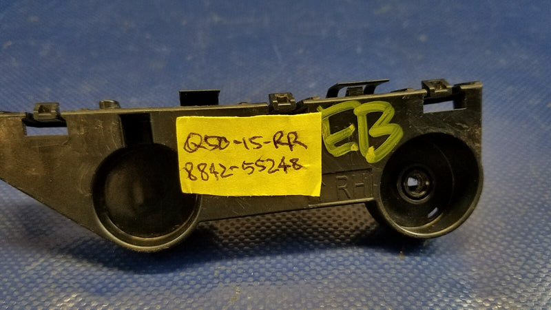 Load image into Gallery viewer, 2014 - 2024 INFINITI Q50 REAR RIGHT PASSENGER SIDE BUMPER UPPER BRACKET # 55248