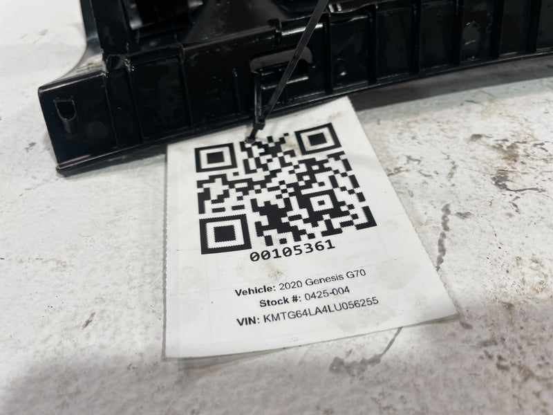Load image into Gallery viewer, 2019 - 2021 GENESIS G70 REAR TRUNK LOCK SILL SCUFF PLATE PANEL TRIM # 105361