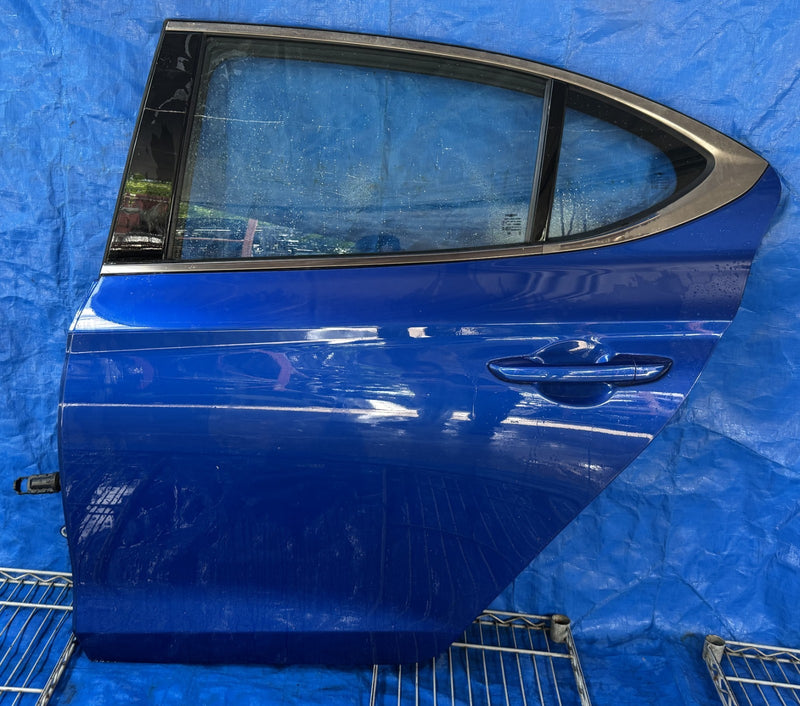 Load image into Gallery viewer, GENESIS G70 REAR LEFT DRIVER SIDE DOOR ASSEMBLY BLUE (PS5) 19-25 # NB2-DRS1840