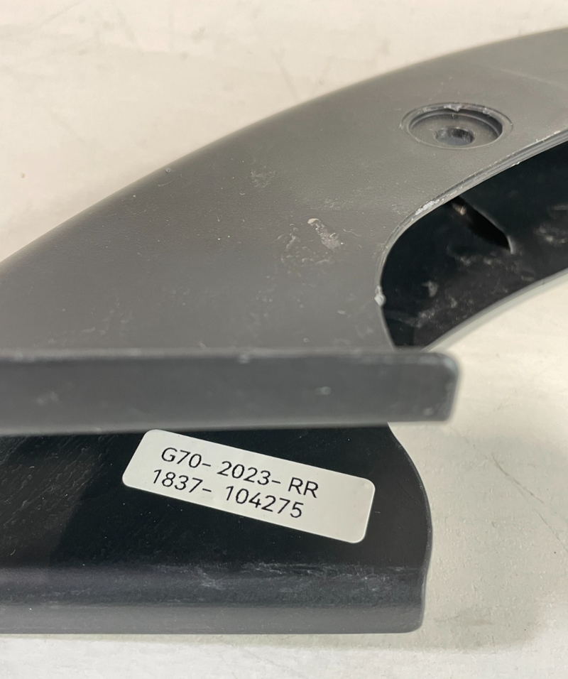 Load image into Gallery viewer, 2022 - 2025 GENESIS G70 REAR RIGHT SIDE TRUNK LID HINGE LEVER TRIM BLACK #104275