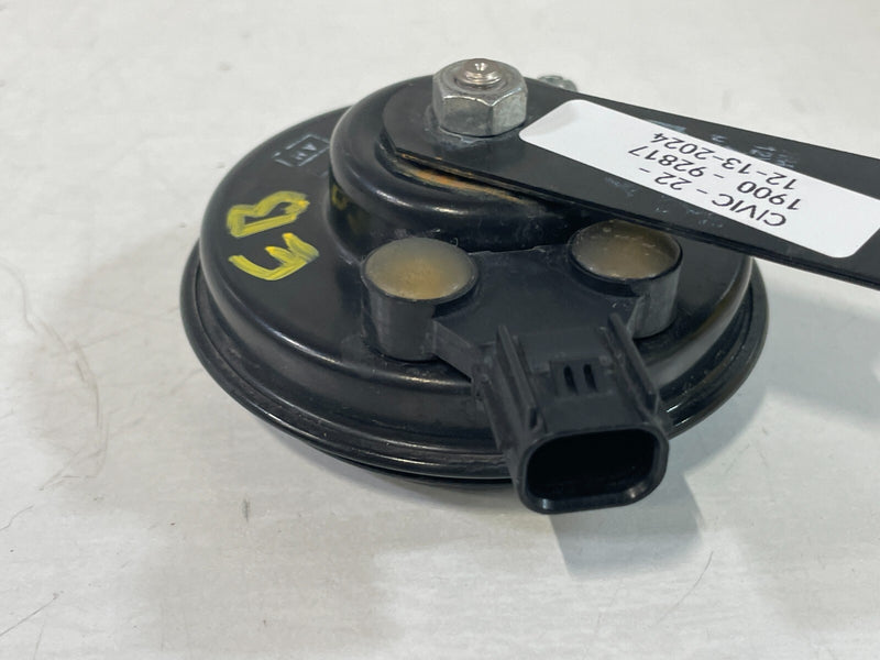 Load image into Gallery viewer, 2022 - 2025 HONDA CIVIC LOW PITCH HORN SIGNAL ALARM W/ BRACKET BLACK # 92817