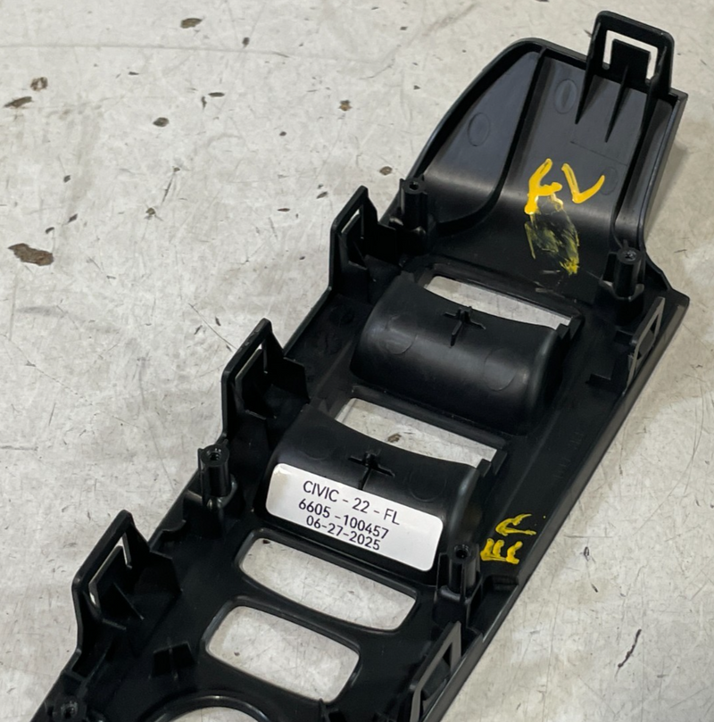 Load image into Gallery viewer, 2022 - 2025 HONDA CIVIC FRONT LEFT SIDE POWER DOOR WINDOW SWITCH BEZEL # 100457