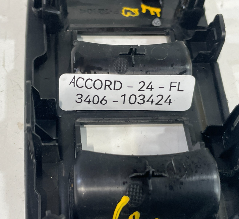 Load image into Gallery viewer, 2023-2025 HONDA ACCORD FRONT LEFT SIDE MASTER DOOR WINDOW SWITCH BEZEL # 103424