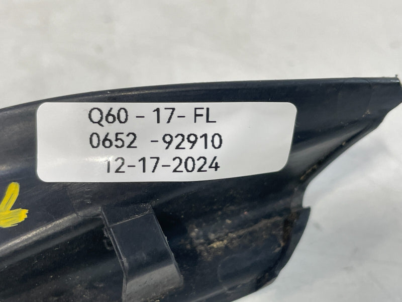 Load image into Gallery viewer, 2017 - 2022 INFINITI Q60 FRONT LEFT DRIVER SIDE FENDER FILLER TRIM COVER # 92910