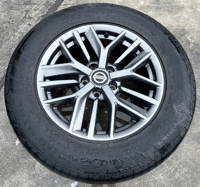 Load image into Gallery viewer, NISSAN ROGUE 17x7-1/2 15 SPOKE ALLOY WHEEL W/TIRE (ONLY#1) 2021 - 2025 # 106885