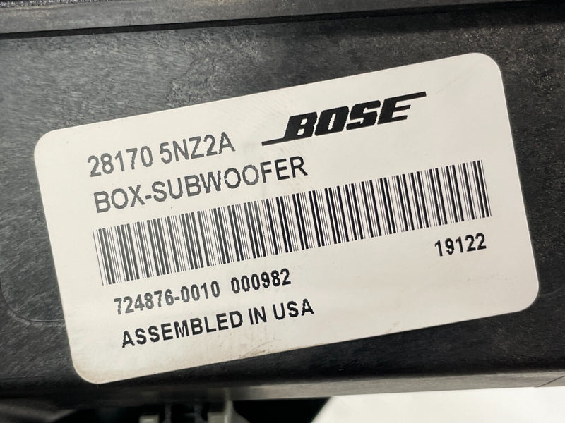 Load image into Gallery viewer, ⭐⭐OEM 19-23 INFINITI QX50 BOSE SUBWOOFER AUDIO SPEAKER BASS BOX 28170-5NZ2A⭐⭐