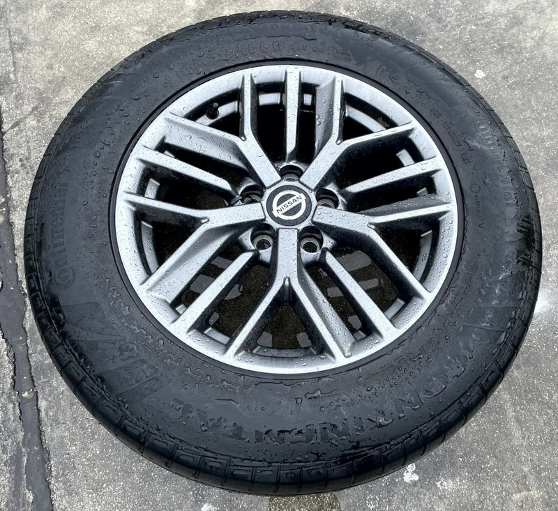 Load image into Gallery viewer, NISSAN ROGUE 17x7-1/2 15 SPOKE ALLOY WHEEL W/TIRE (ONLY#1) 2021 - 2025 # 106885