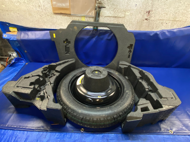 Load image into Gallery viewer, NISSAN 370Z COUPE SPARE TIRE WHEEL DONUT T145-80D17 W/ EMERGENCY TOOL KIT #76686