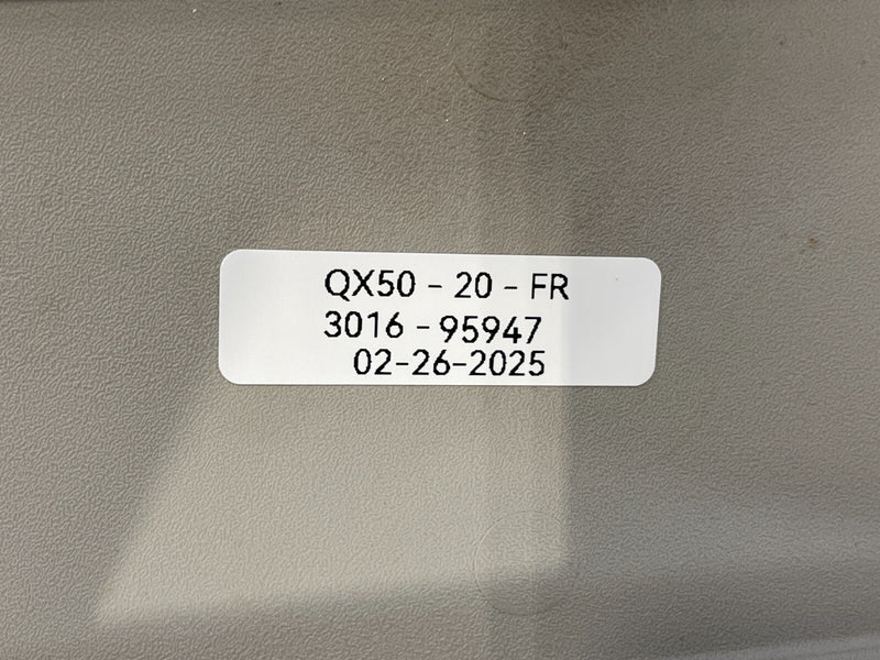Load image into Gallery viewer, 2019 - 2025 INFINITI QX50 FRONT RIGHT PASSENGER SIDE SUNVISOR SUN VISOR # 95947