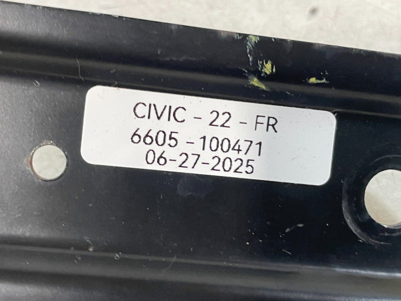 Load image into Gallery viewer, 2022 - 2025 HONDA CIVIC FRONT RIGHT SIDE LOWER BUMPER SUPPORT BRACKET # 100471