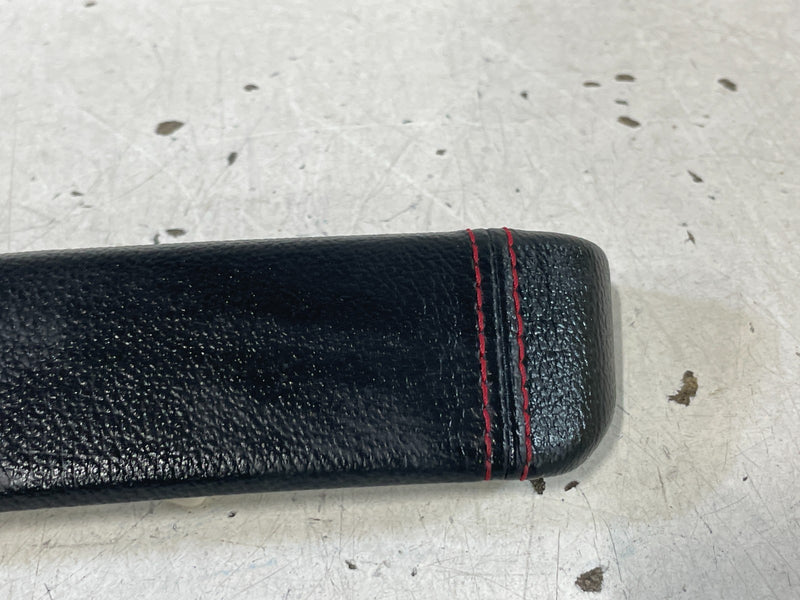 Load image into Gallery viewer, 19-23 GENESIS G70 REAR CENTER CONSOLE CAP TRIM BLACK W/ RED STICHING # 100988