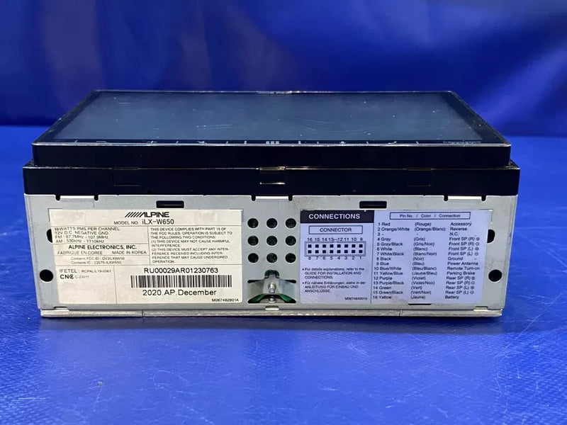 Load image into Gallery viewer, FOR 2010 NISSAN 370Z ALPINE MULTIMEDIA BLUETOOTH RECEIVER ILX-W650 # 77186