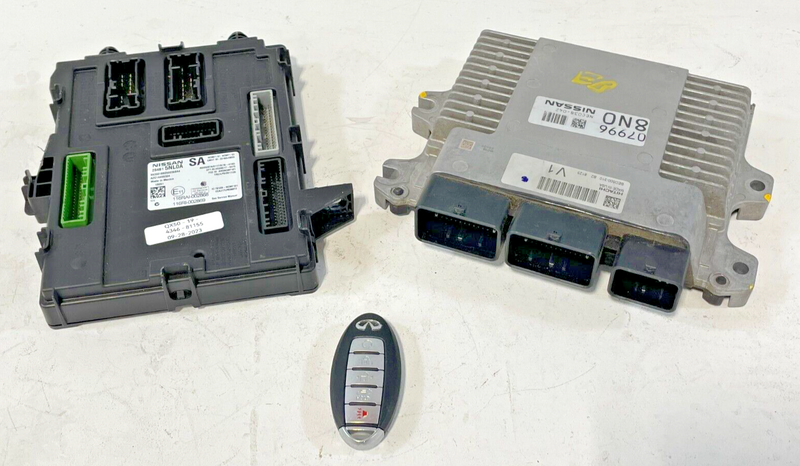 Load image into Gallery viewer, 19-20 INFINITI QX50 FWD ENGINE & BODY CONTROL MODULE ECM BCM W/ KEY FOB # 81155