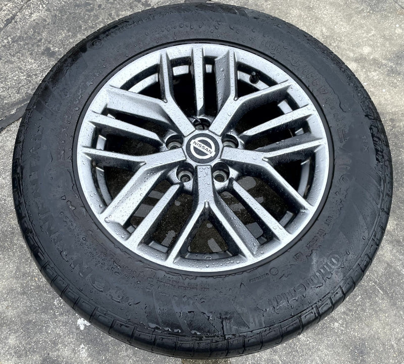 Load image into Gallery viewer, NISSAN ROGUE 17x7-1/2 15 SPOKE ALLOY WHEEL W/TIRE (ONLY#1) 2021 - 2025 # 106885