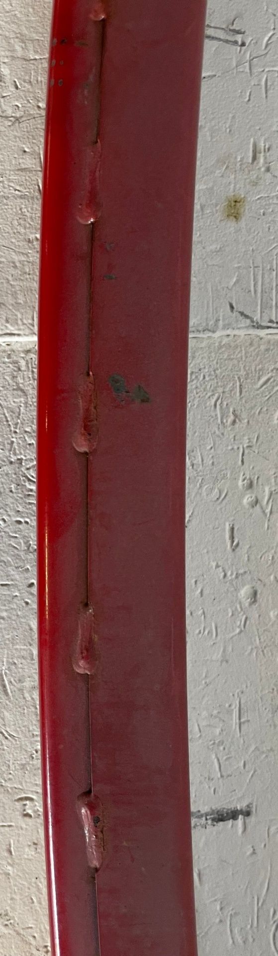 Load image into Gallery viewer, 2015 - 2025 FORD MUSTANG REAR BUMPER REINFORCEMENT IMPACT BAR BEAM RED # 112965