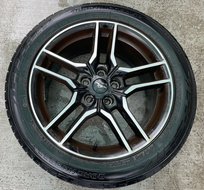 Load image into Gallery viewer, FORD MUSTANG 18x8 10 5 SPLIT SPOKE ALLOY WHEEL RIM W/TIRE (ONLY#1) 18-23 #112995