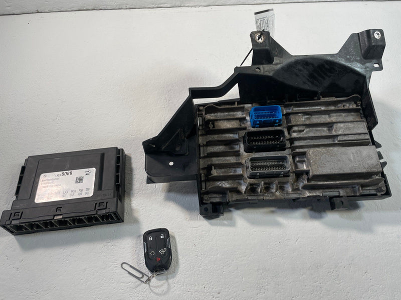 Load image into Gallery viewer, 20-22 CHEVROLET SILVERADO 1500 ENGINE & BODY CONTROL MODULE W/ KEY FOB # 109388