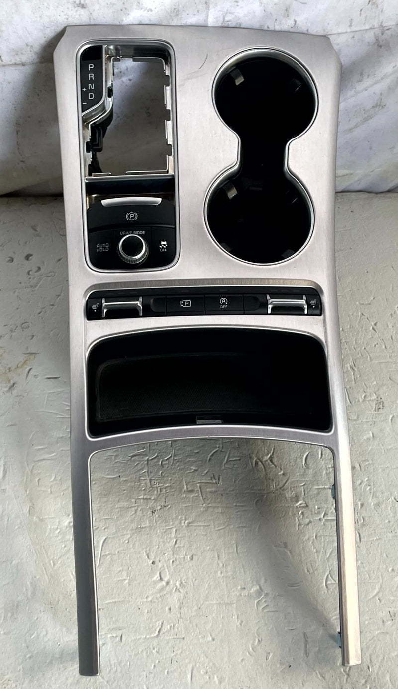 Load image into Gallery viewer, 2018 - 2023 KIA STINGER FRONT CENTER CONSOLE CUPHOLDER W/SHIFTER BEZEL # 110839