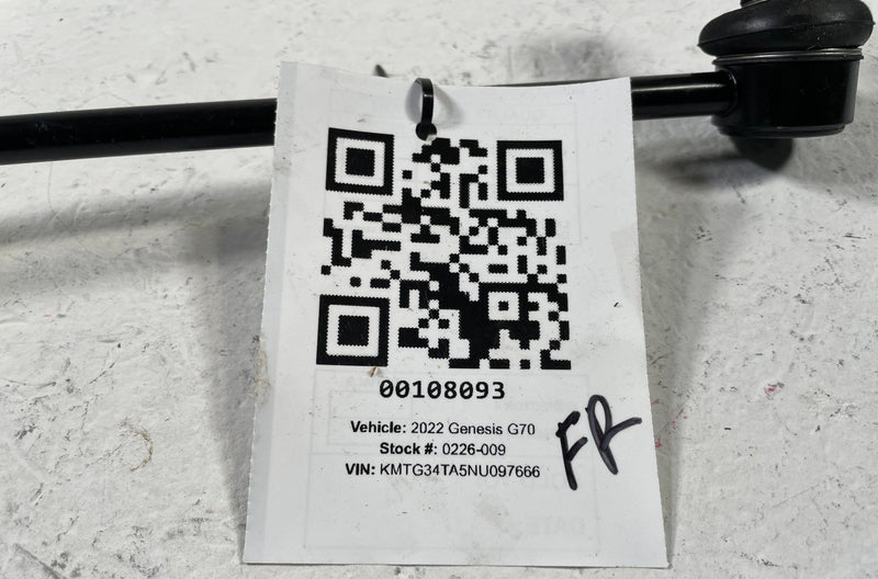 Load image into Gallery viewer, 2019 - 2025 GENESIS G70 RWD FRONT RIGHT SIDE STABILIZER SWAY BAR END LINK 108093