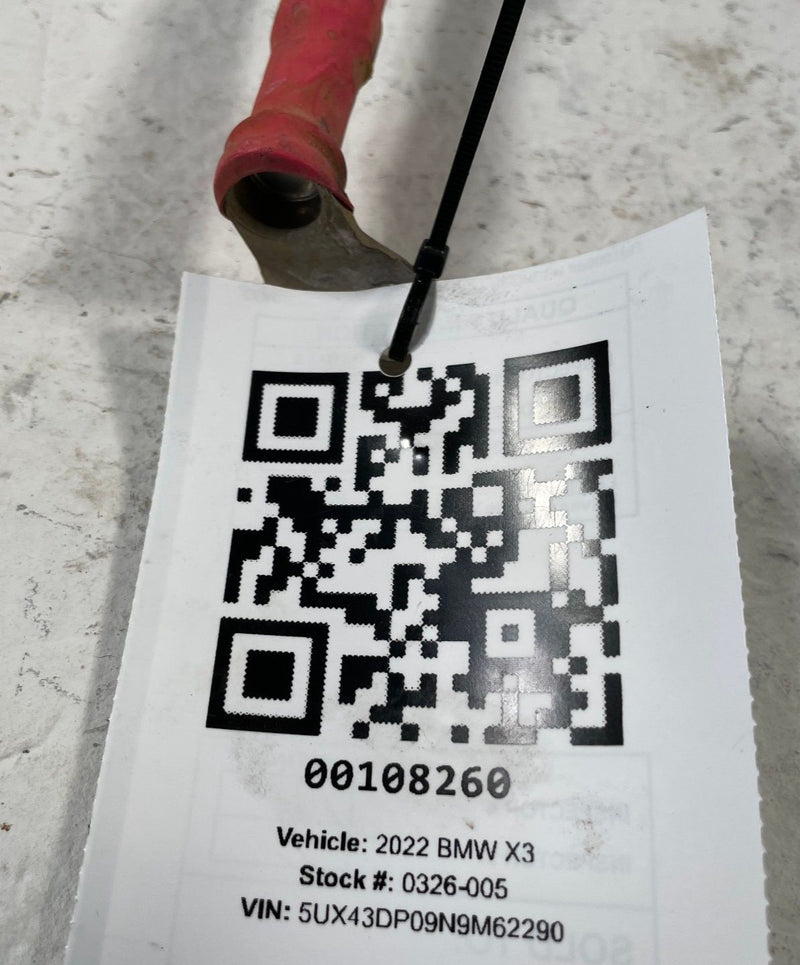 Load image into Gallery viewer, 2018-2025 BMW X3 X4 G01 G02 POSITIVE BATTERY CABLE WIRE WIRING HARNESS # 108260
