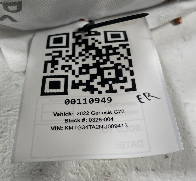 Load image into Gallery viewer, 2019 - 2026 GENESIS G70 FRONT RIGHT PASSENGER SIDE SEAT AIRBAG AIR BAG # 110949