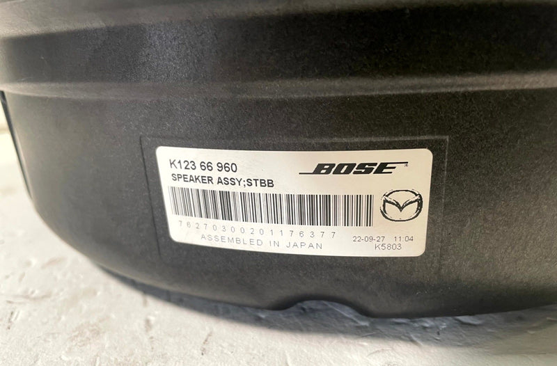 Load image into Gallery viewer, 2017-2025 MAZDA CX-5 REAR TRUNK SUBWOOFER AUDIO SPEAKER BOSE K123-66-960 #113789