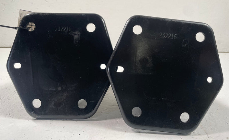 Load image into Gallery viewer, 17-22 INFINITI Q60 REAR LH & RH SIDE BUMPER IMPACT BAR STAY BRACKET PAIR #112480