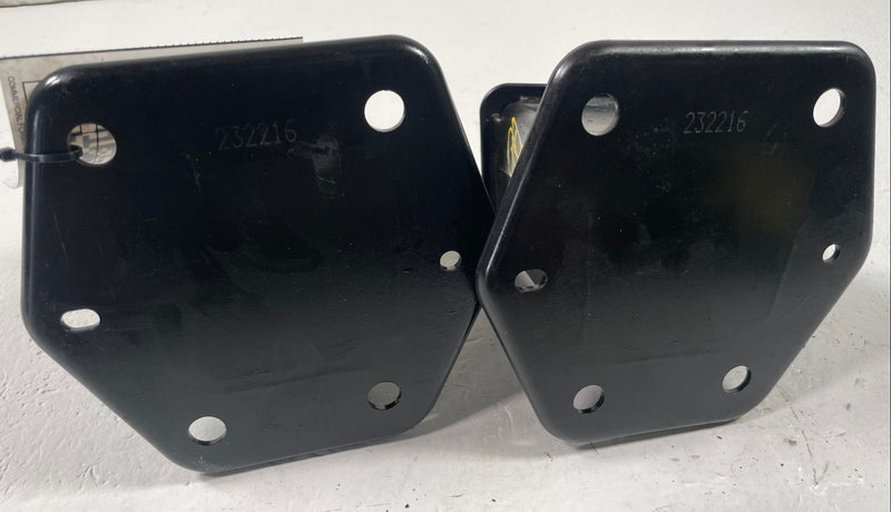 Load image into Gallery viewer, 17-22 INFINITI Q60 REAR LH & RH SIDE BUMPER IMPACT BAR STAY BRACKET PAIR #112480