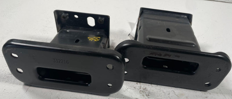 Load image into Gallery viewer, 2017-22 INFINITI Q60 FRONT LH & RH SIDE BUMPER IMPACT BAR STAY BRACKET # 112445