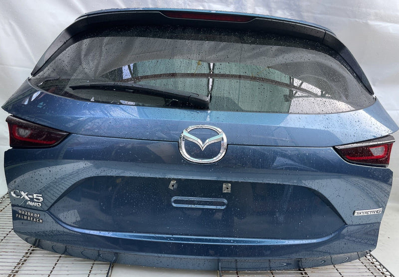 Load image into Gallery viewer, MAZDA CX-5 REAR TRUNK LID DECK TAIL GATE HATCH ASSEMBLY BLUE (45B) 17-25 #111177