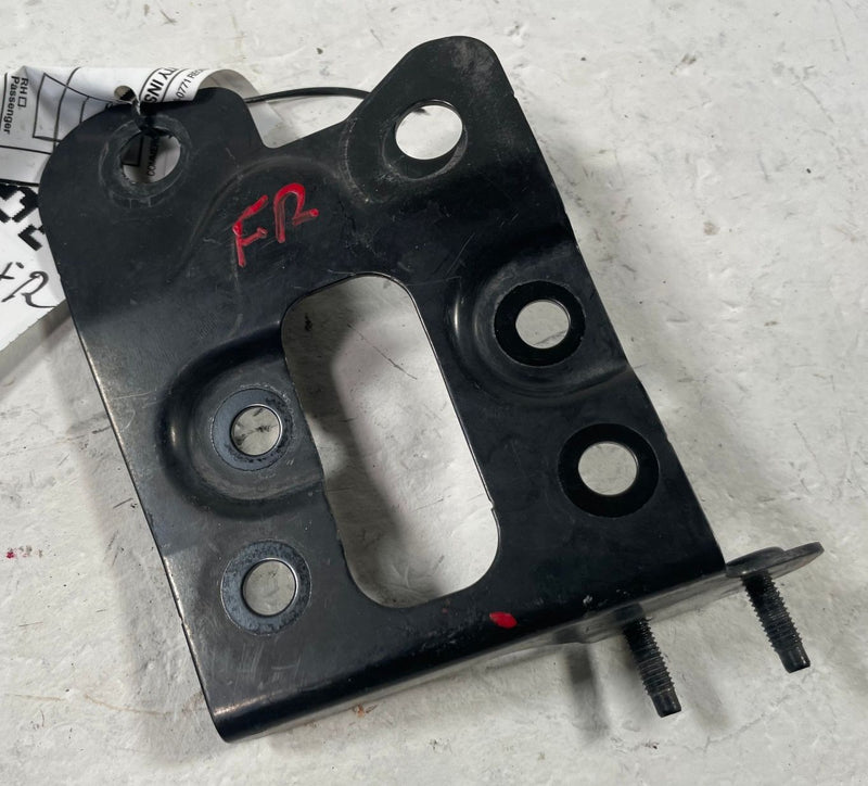 Load image into Gallery viewer, 2017 - 2022 INFINITI Q60 FRONT RIGHT SIDE HOOD LATCH LOCK MOUNT BRACKET # 112471
