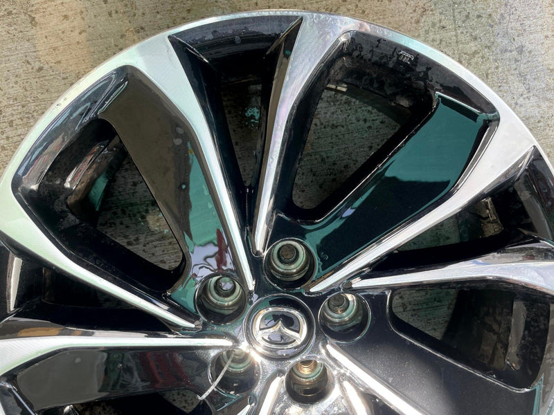 Load image into Gallery viewer, MAZDA CX-5 19x7 ALUMINUM 5 ANGLED SPOKE WHEEL RIM BLACK MACHINED 22-24 # 113803