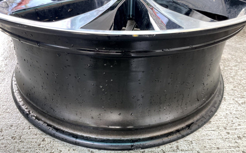 Load image into Gallery viewer, MAZDA CX-5 19x7 ALUMINUM 5 ANGLED SPOKE WHEEL RIM BLACK MACHINED 22-24 # 113803