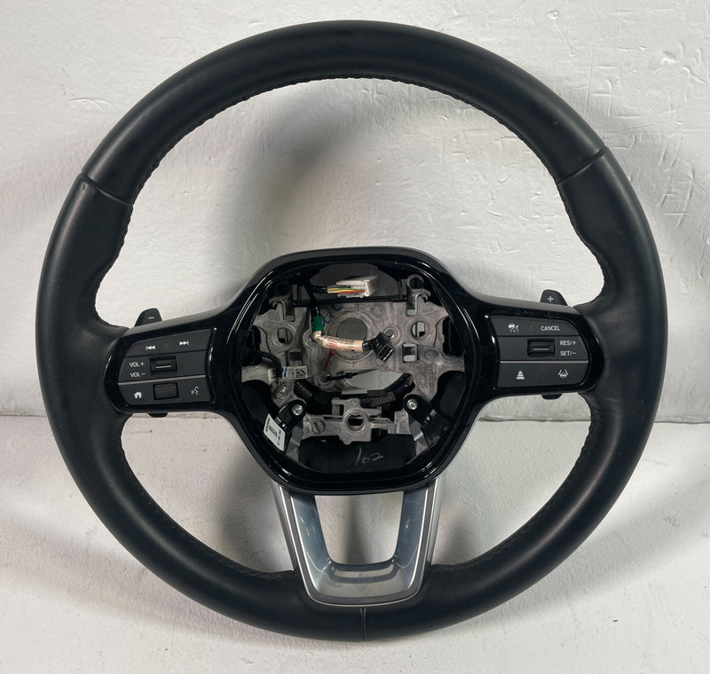 Load image into Gallery viewer, 2023-2025 HONDA PILOT STEERING WHEEL BLACK LEATHER W/ CONTROL SWITCHES # 105854