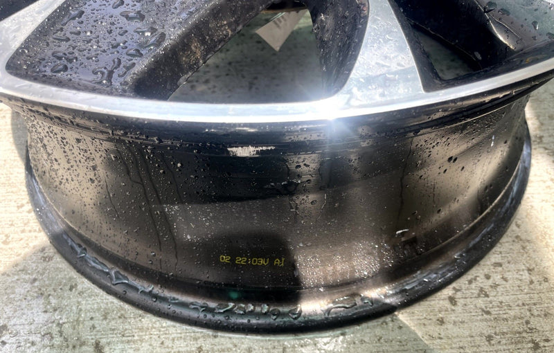 Load image into Gallery viewer, MAZDA CX-5 19x7 ALUMINUM 5 ANGLED SPOKE WHEEL RIM BLACK MACHINED 22-24 # 113837