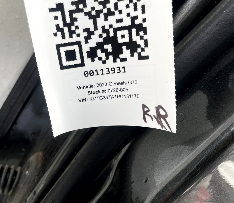 Load image into Gallery viewer, GENESIS G70 REAR RIGHT PASSENGER SIDE DOOR ASSEMBLY GRAY (NCM) 2019-2026 #113931
