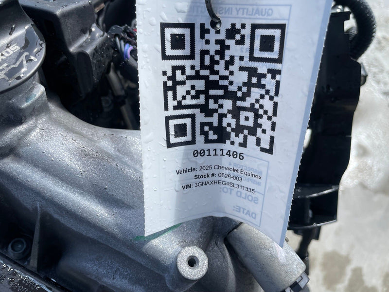 Load image into Gallery viewer, CHEVROLET EQUINOX FWD ENGINE MOTOR ASSEMBLY AUTO 1.5L 43K MILES 23-25 # 111406