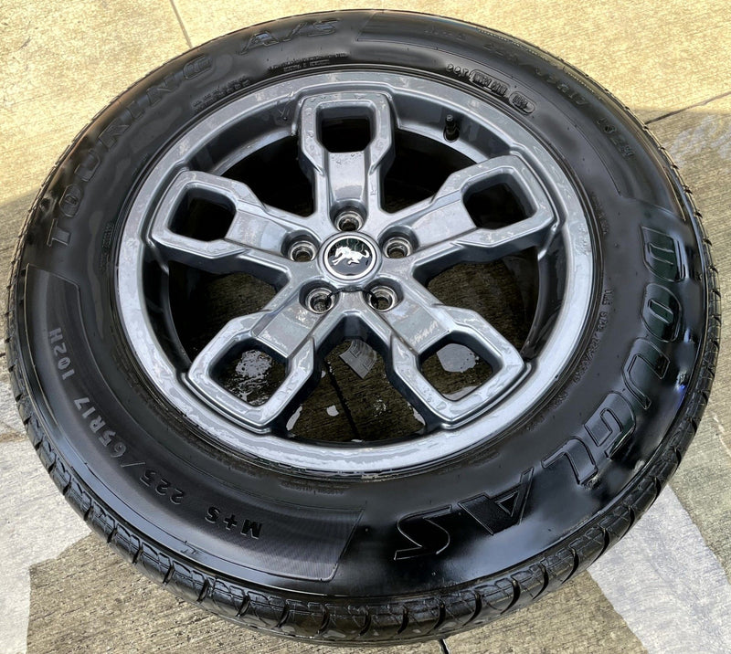 Load image into Gallery viewer, FORD BRONCO SPORT 17x7J ET37.5 5 SPOKE ALLOY WHEEL RIM W/TIRE 2021-2025 # 111622