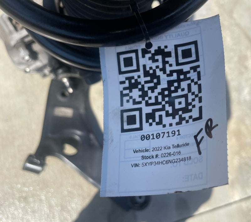 Load image into Gallery viewer, 2020-24 KIA TELLURIDE FWD FRONT RIGHT SIDE SUSPENSION KNEE ASSEMBLY # 107191