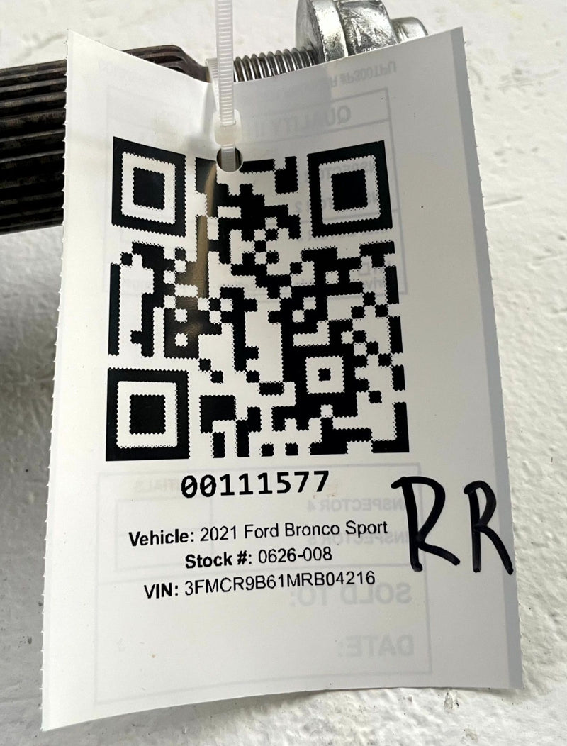 Load image into Gallery viewer, 2021 - 2025 FORD BRONCO SPORT AWD REAR RIGHT PASSENGER SIDE AXLE SHAFT # 111577