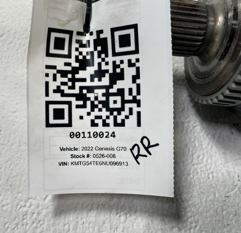 Load image into Gallery viewer, 2019-2026 GENESIS G70 RWD REAR RIGHT PASSENGER SIDE CV AXLE SHAFT 3.3L # 110024