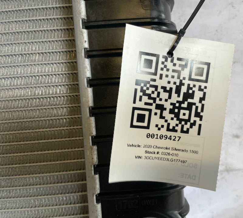 Load image into Gallery viewer, 2019 - 2026 CHEVROLET SILVERADO 1500 ENGINE COOLING RADIATOR 5.3L 6.2L # 109427