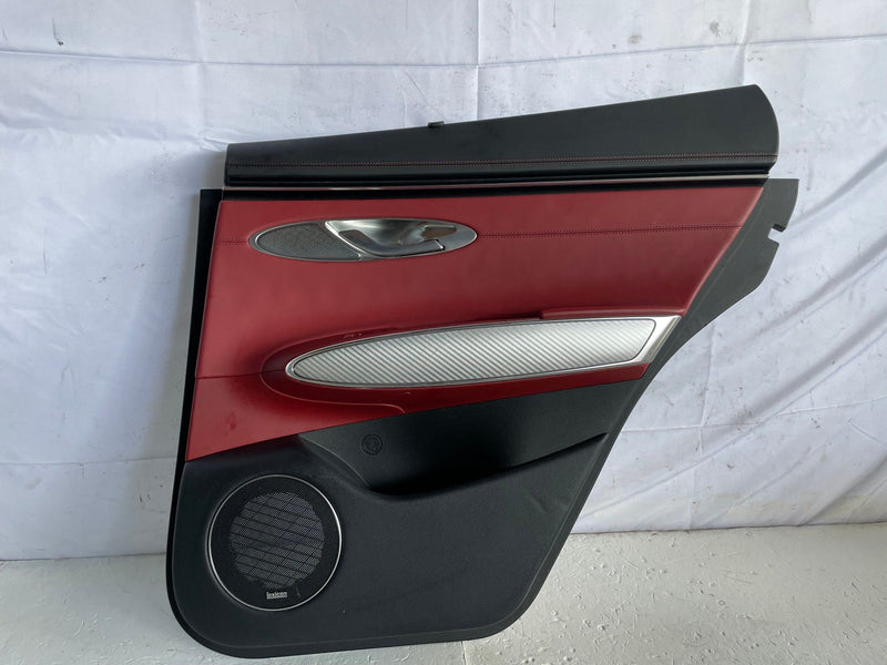 Load image into Gallery viewer, 2022-2025 GENESIS GV70 REAR RIGHT INNER DOOR TRIM COVER PANEL RED/BLACK # 107555