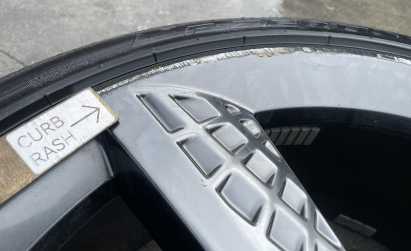Load image into Gallery viewer, GENESIS GV70 21X9 5 SPOKE WHEEL RIM W/TIRE SILVER (ONLY#1) 2022-2025 # 107615