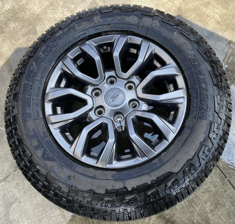 Load image into Gallery viewer, FORD RANGER 17x8 12 SPOKE GRAY ALLOY WHEEL RIM W/TIRE (ONLY#1) 2019-2023 #112230