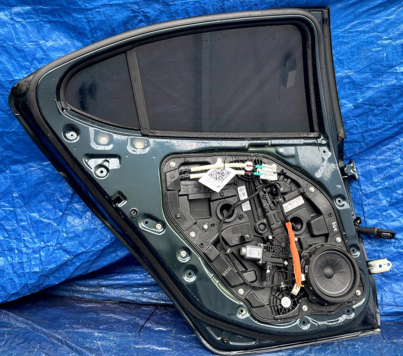 Load image into Gallery viewer, GENESIS G70 REAR LEFT DRIVER SIDE DOOR ASSEMBLY GREEN (URA) 2019-2026 # 110064